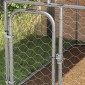 vidaXL Κλουβί Σκύλου Εξωτερικού Χώρου 200 x 200 x 150 εκ. με Στέγαστρο