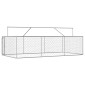 vidaXL Κλουβί Σκύλου Εξωτερικού Χώρου 400 x 200 x 150 εκ. με Στέγαστρο