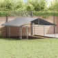 vidaXL Κλουβί Σκύλου Εξωτερικού Χώρου 300 x 300 x 150 εκ. με Στέγαστρο