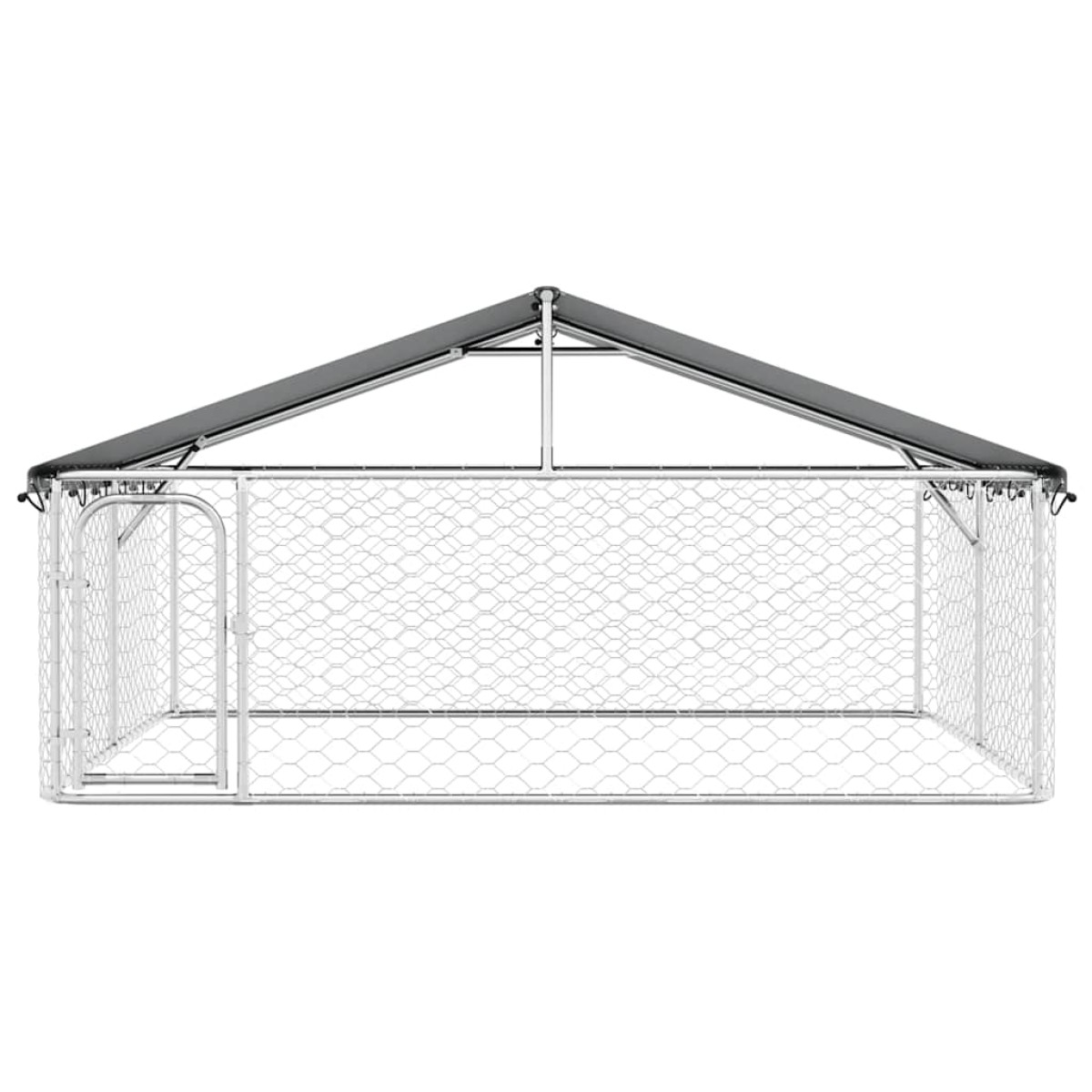 vidaXL Κλουβί Σκύλου Εξωτερικού Χώρου 300 x 300 x 150 εκ. με Στέγαστρο