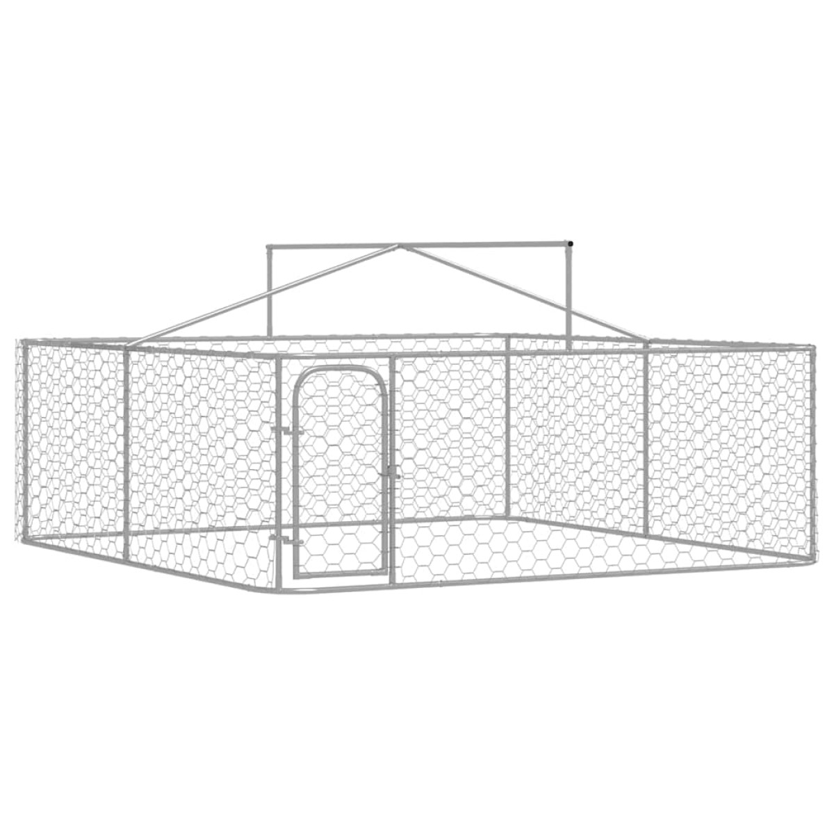 vidaXL Κλουβί Σκύλου Εξωτερικού Χώρου 300 x 300 x 150 εκ. με Στέγαστρο