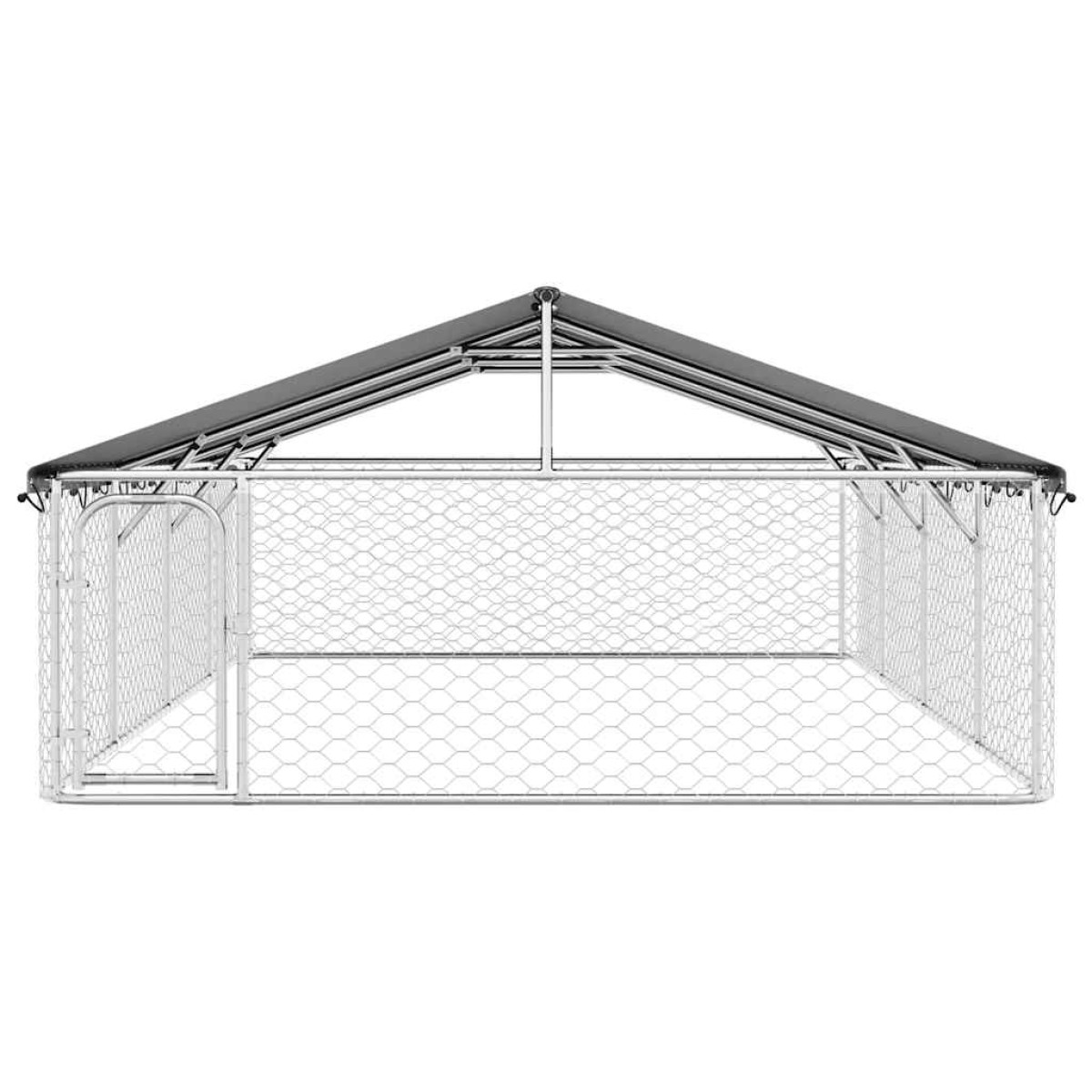 vidaXL Κλουβί Σκύλου Εξωτερικού Χώρου 600 x 300 x 150 εκ. με Στέγαστρο