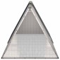vidaXL Κλουβί Κουνελιών Ανθρακί 201,5x80,5x71 εκ Γαλβανισμένος Χάλυβας