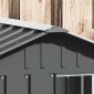 vidaXL Σπιτάκι Σκύλου Ανθρακί 116,5x103x81,5 εκ. Γαλβανισμένο Ατσάλι