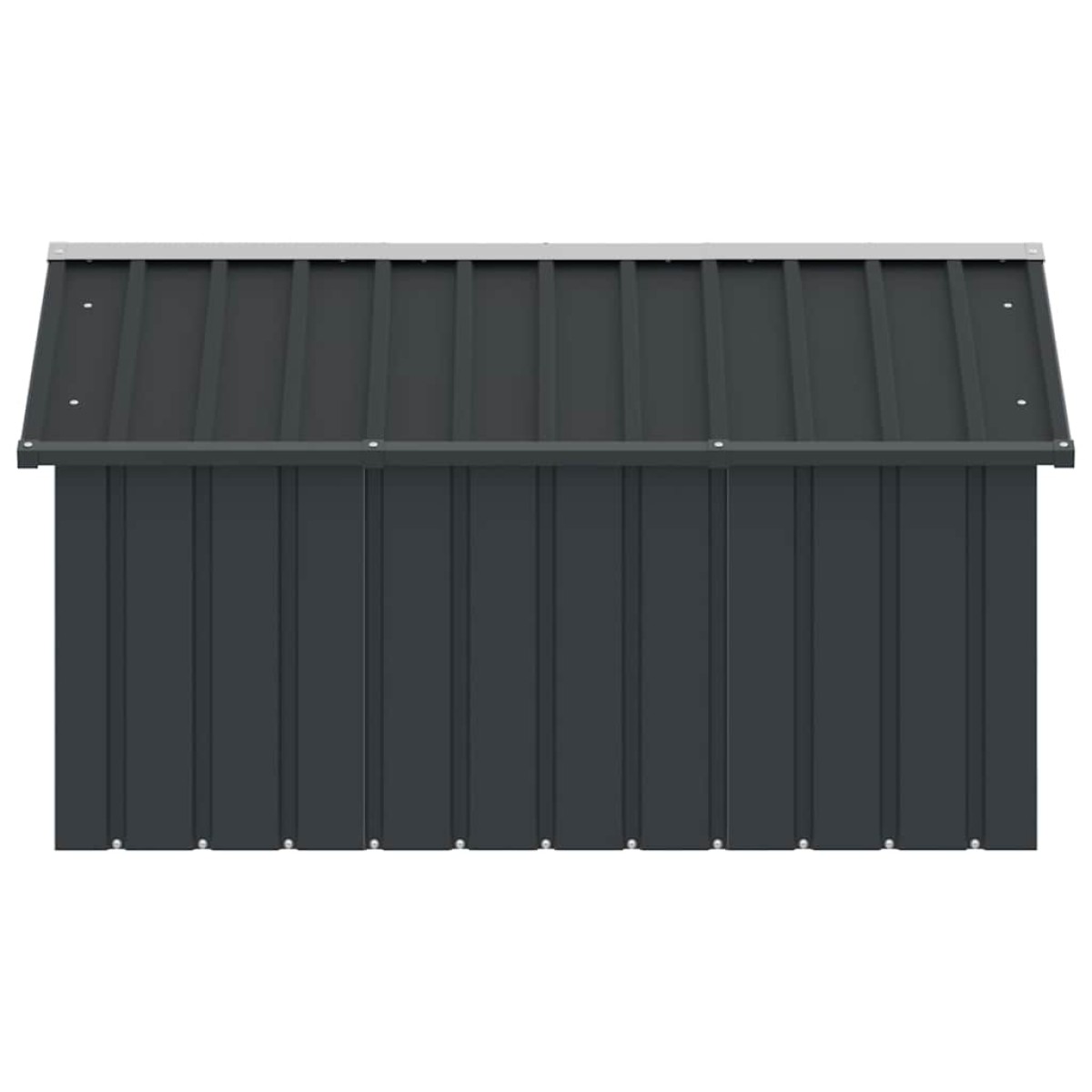 vidaXL Σπιτάκι Σκύλου Ανθρακί 116,5x153x81,5 εκ. Γαλβανισμένο Ατσάλι