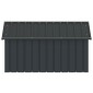 vidaXL Σπιτάκι Σκύλου Ανθρακί 116,5x153x81,5 εκ. Γαλβανισμένο Ατσάλι
