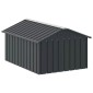 vidaXL Σπιτάκι Σκύλου Ανθρακί 116,5x153x81,5 εκ. Γαλβανισμένο Ατσάλι
