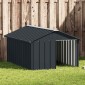 vidaXL Σπιτάκι Σκύλου Ανθρακί 116,5x153x81,5 εκ. Γαλβανισμένο Ατσάλι