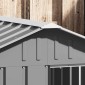 vidaXL Σπιτάκι Σκύλου Γκρι 116,5x153x81,5 εκ. Γαλβανισμένο Χάλυβα
