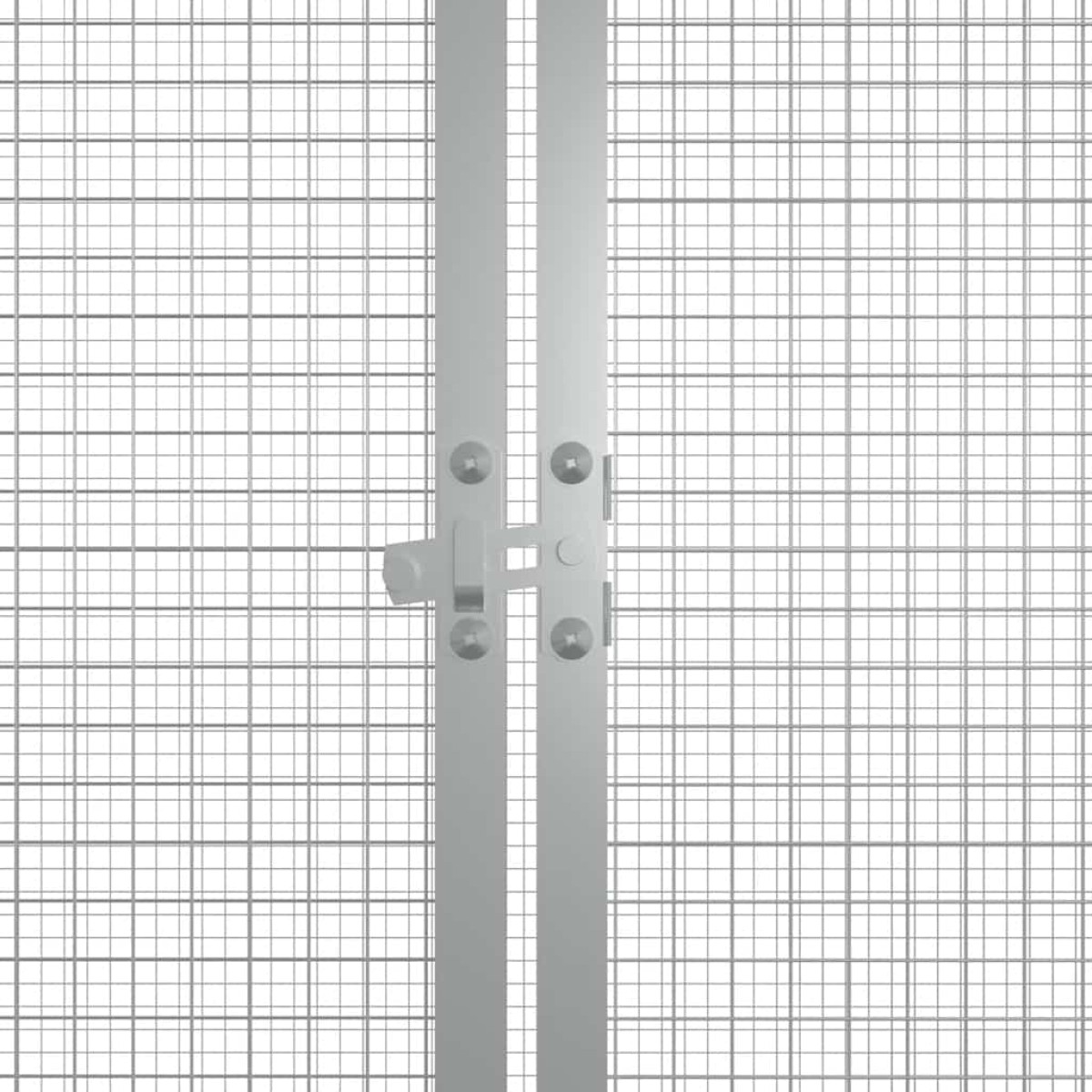 vidaXL Κοτέτσι - Κλουβί Ανθρακί 200x91x100 εκ. από Γαλβανισμένο Χάλυβα