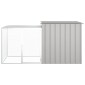 vidaXL Κοτέτσι - Κλουβί Γκρι 200x91x100 εκ. από Γαλβανισμένο Χάλυβα