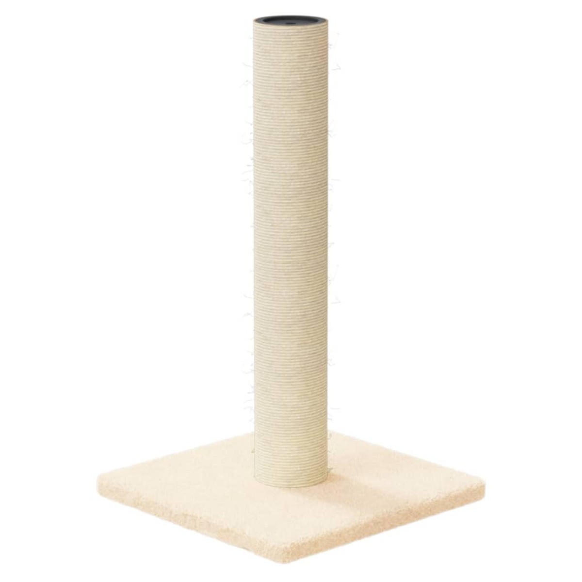 vidaXL Στύλος Ξυσίματος για Γάτες Κρεμ 22 x 22 x 45 εκ.