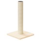 vidaXL Στύλος Ξυσίματος για Γάτες Κρεμ 22 x 22 x 45 εκ.