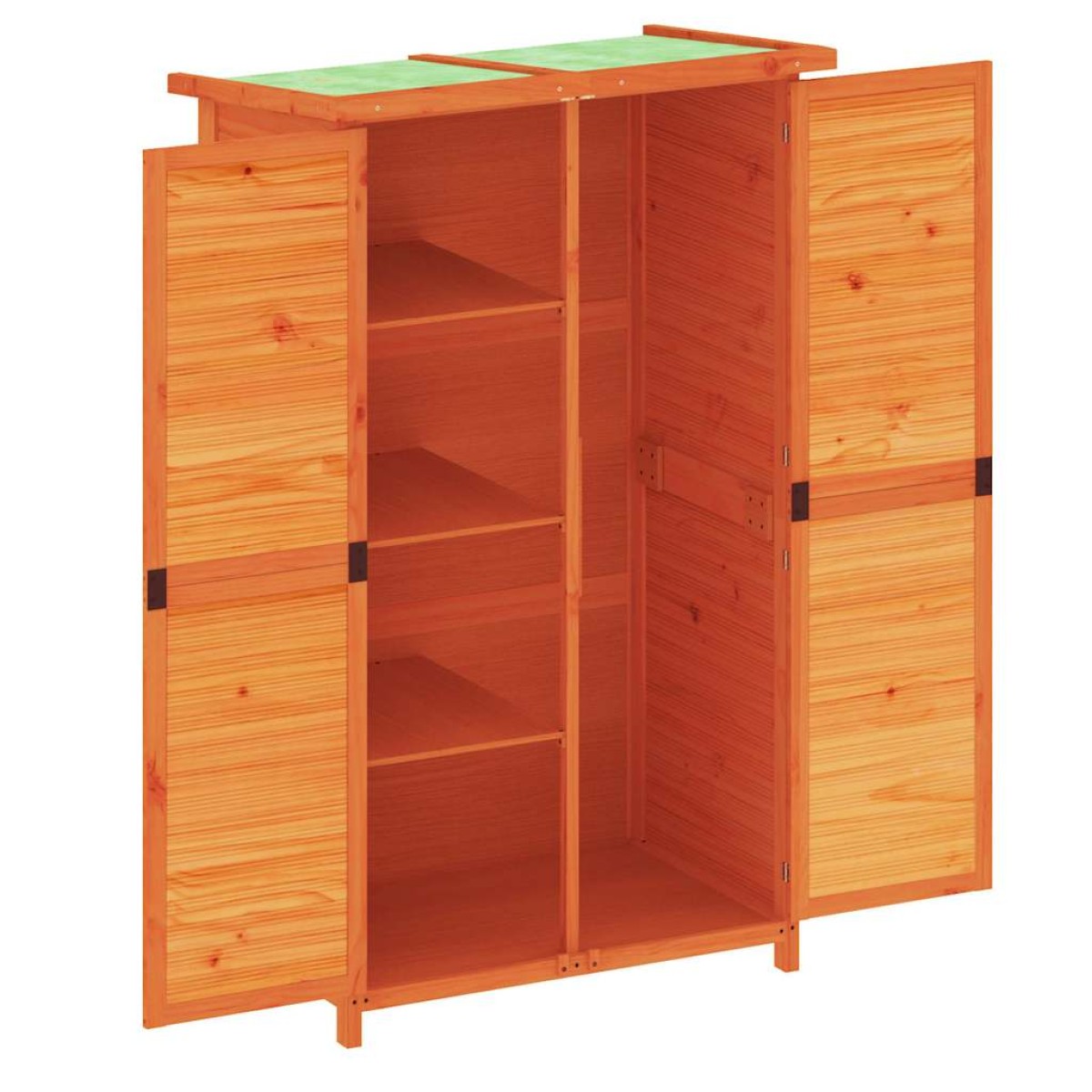 vidaXL Αποθήκη Εργαλείων Κήπου Καφέ 83x57x140 εκ. Μασίφ Ξύλο Πεύκου