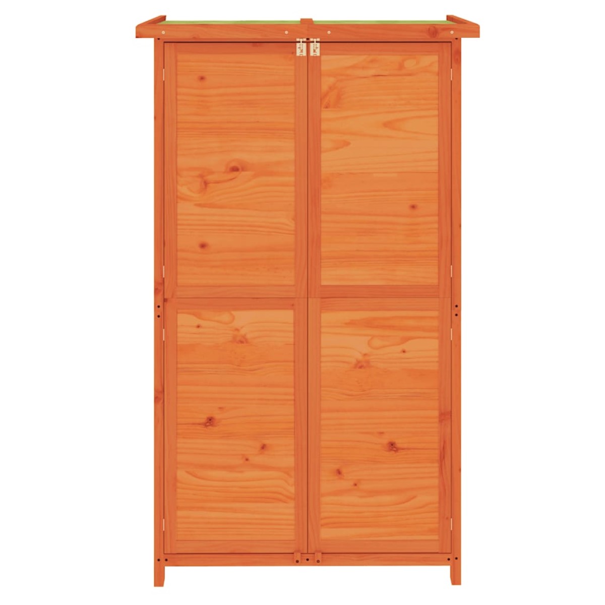 vidaXL Αποθήκη Εργαλείων Κήπου Καφέ 83x57x140 εκ. Μασίφ Ξύλο Πεύκου