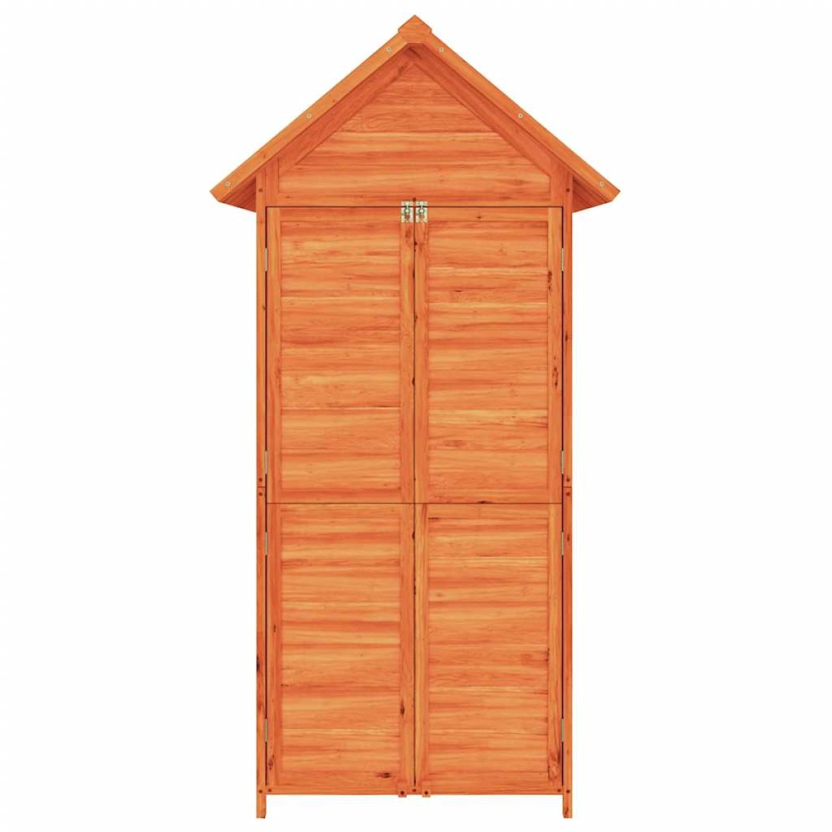 vidaXL Αποθήκη Εργαλείων Κήπου Καφέ 89x52,5x175 εκ. Μασίφ Ξύλο Πεύκου