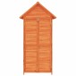 vidaXL Αποθήκη Εργαλείων Κήπου Καφέ 89x52,5x175 εκ. Μασίφ Ξύλο Πεύκου