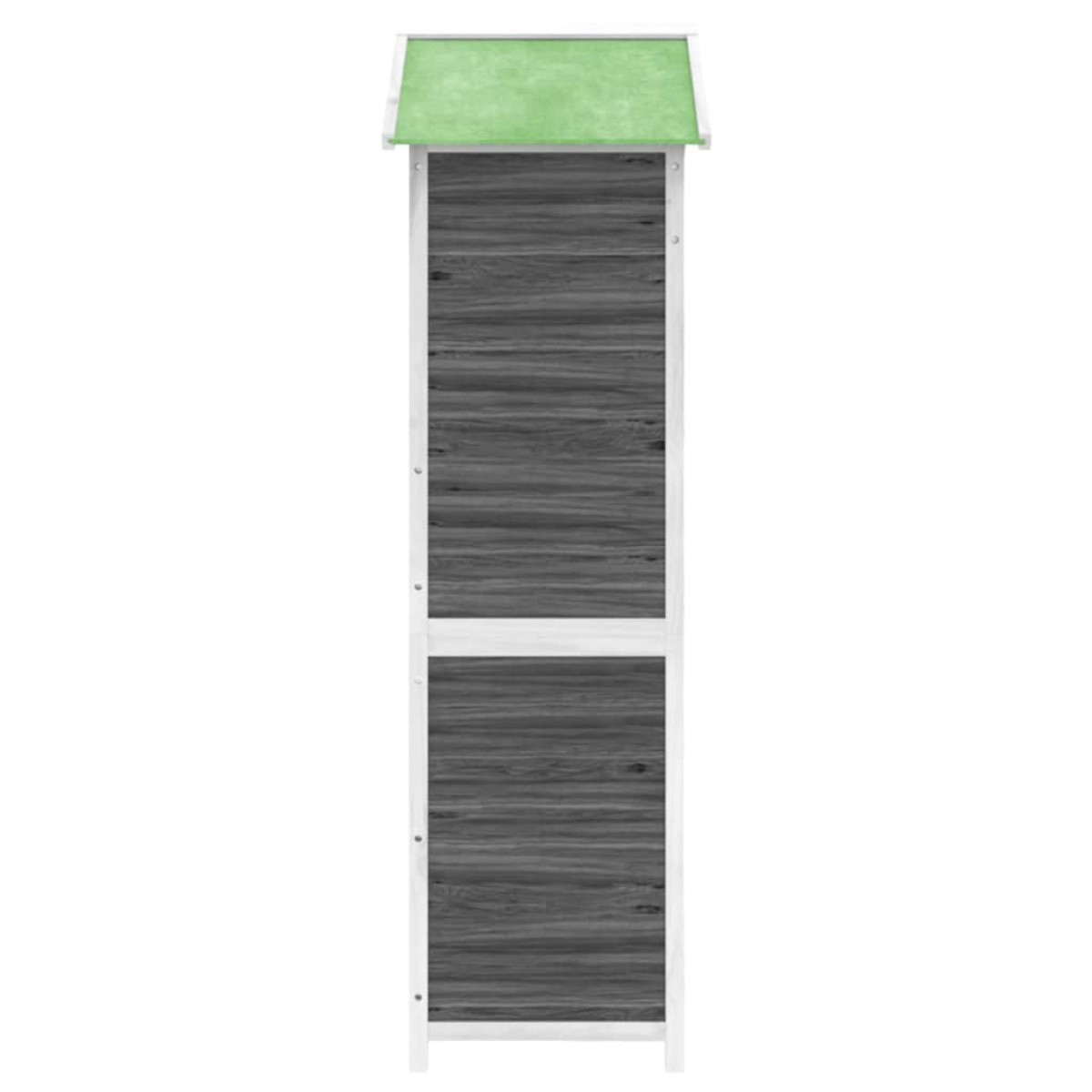 vidaXL Αποθήκη Εργαλείων Κήπου Γκρι 120x53,5x170 εκ. Μασίφ Ξύλο Πεύκου