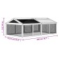 vidaXL Κουτί Περίφραξης Καφέ 200x112,5x74 εκ. από Μασίφ Ξύλο Πεύκου