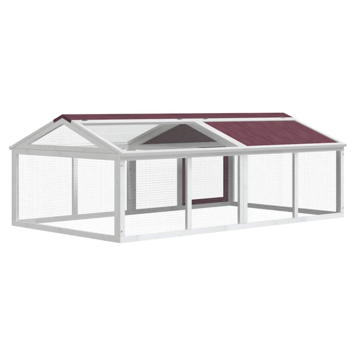 vidaXL Κουτί Περίφραξης Μόκα 200x112,5x74 εκ. από Μασίφ Ξύλο Πεύκου