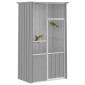 vidaXL Κλουβί Πουλιών Γκρι 115x78x200 εκ. από Γαλβανισμένο Χάλυβα