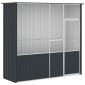 vidaXL Κλουβί Πουλιών Ανθρακί 215x78x200 εκ. από Γαλβανισμένο Χάλυβα