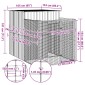 vidaXL Σπιτάκι Σκύλου με Αυλή Ανθρακί 165x251x181 εκ. Γαλβαν. Χάλυβας