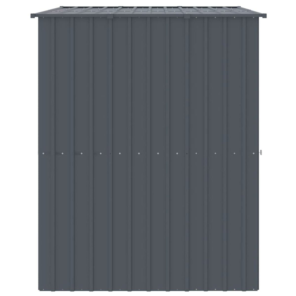 vidaXL Σπιτάκι Σκύλου με Οροφή Ανθρακί 214x153x181 εκ. Γαλβαν. Χάλυβας