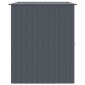 vidaXL Σπιτάκι Σκύλου με Οροφή Ανθρακί 214x153x181 εκ. Γαλβαν. Χάλυβας