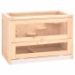 vidaXL Κλουβί Χάμστερ 60 x 35,5 x 42 εκ. από Μασίφ Ξύλο Ελάτης