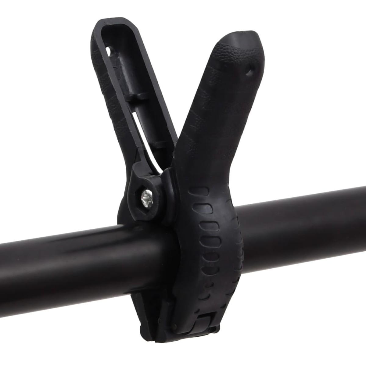 vidaXL Βάση Φόντου σε Σχήμα Τ Μαύρη 151x60x(70-200) εκ.