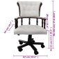 vidaXL Καρέκλα Γραφείου Περιστρεφόμενη Λευκή