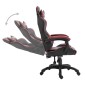 vidaXL Καρέκλα Gaming Μπορντό από Συνθετικό Δέρμα