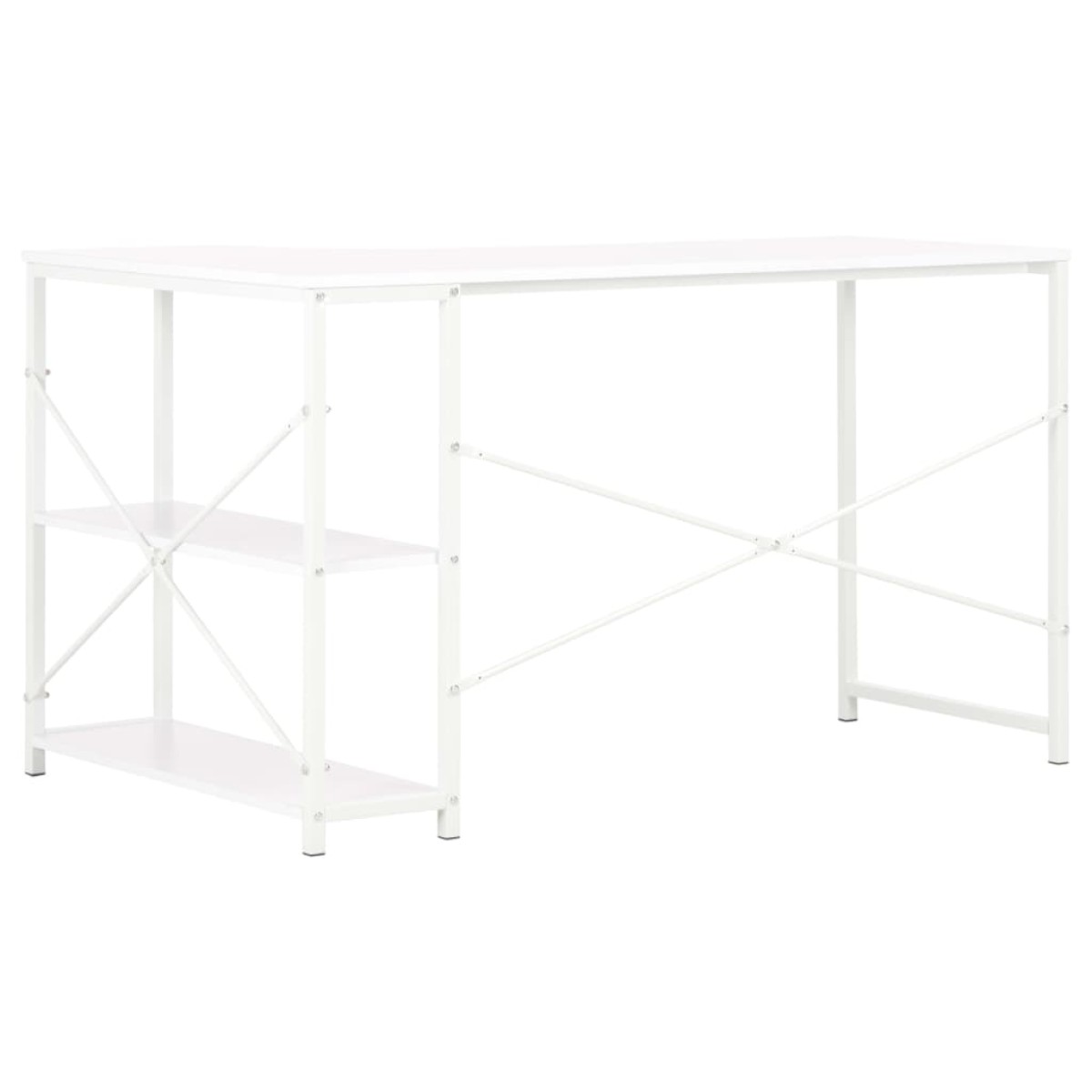 vidaXL Γραφείο Υπολογιστή Λευκό 120 x 72 x 70 εκ.