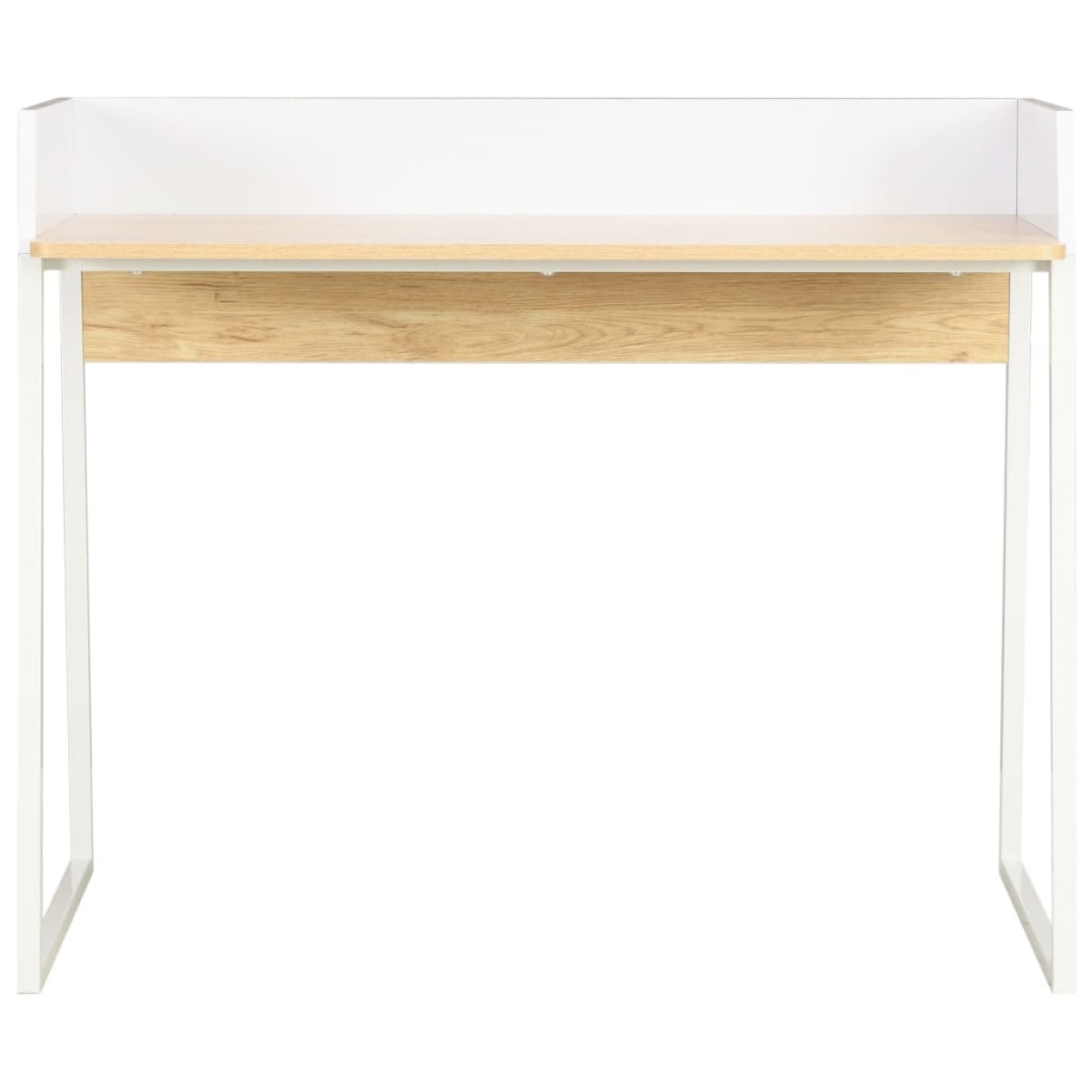 vidaXL Γραφείο Λευκό / Χρώμα Δρυός 90 x 60 x 88 εκ.