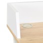 vidaXL Γραφείο Λευκό / Φυσικό Χρώμα 80 x 50 x 84 εκ.