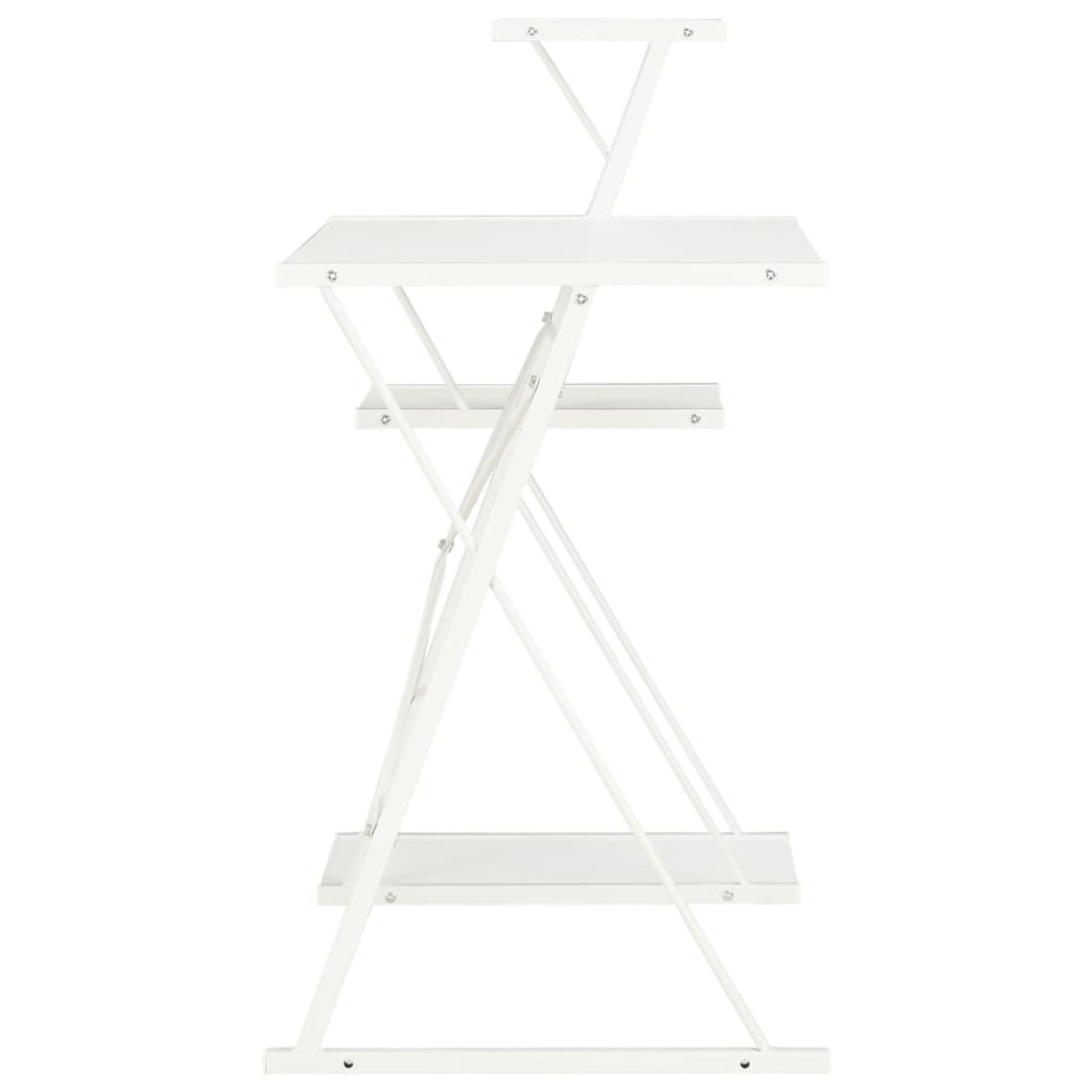 vidaXL Γραφείο με Ράφια Λευκό 116 x 50 x 93 εκ.