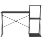 vidaXL Γραφείο με Ράφια Μαύρο 116 x 50 x 93 εκ.