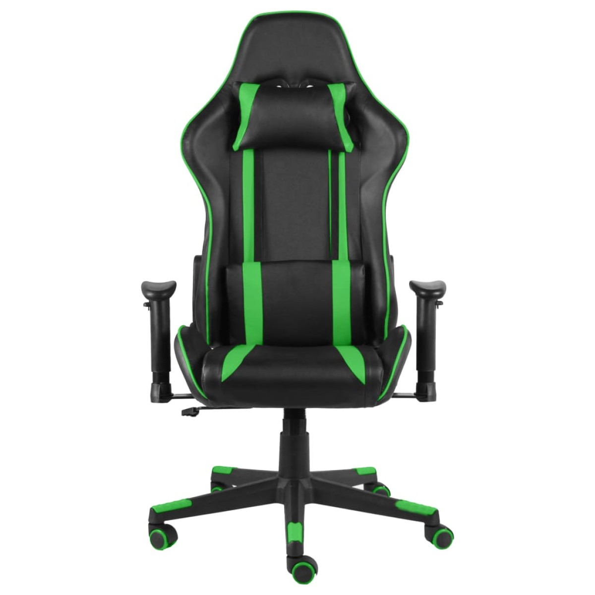 vidaXL Καρέκλα Gaming Περιστρεφόμενη Πράσινη από PVC
