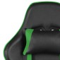 vidaXL Καρέκλα Gaming Περιστρεφόμενη Πράσινη από PVC