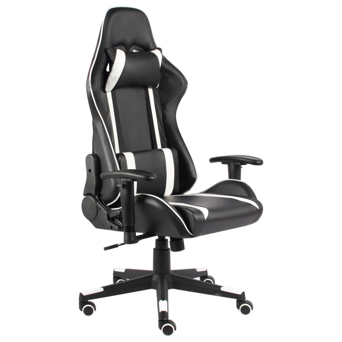vidaXL Καρέκλα Gaming Περιστρεφόμενη Λευκή από PVC