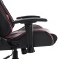 vidaXL Καρέκλα Gaming Μαύρο / Μπορντό από Συνθετικό Δέρμα