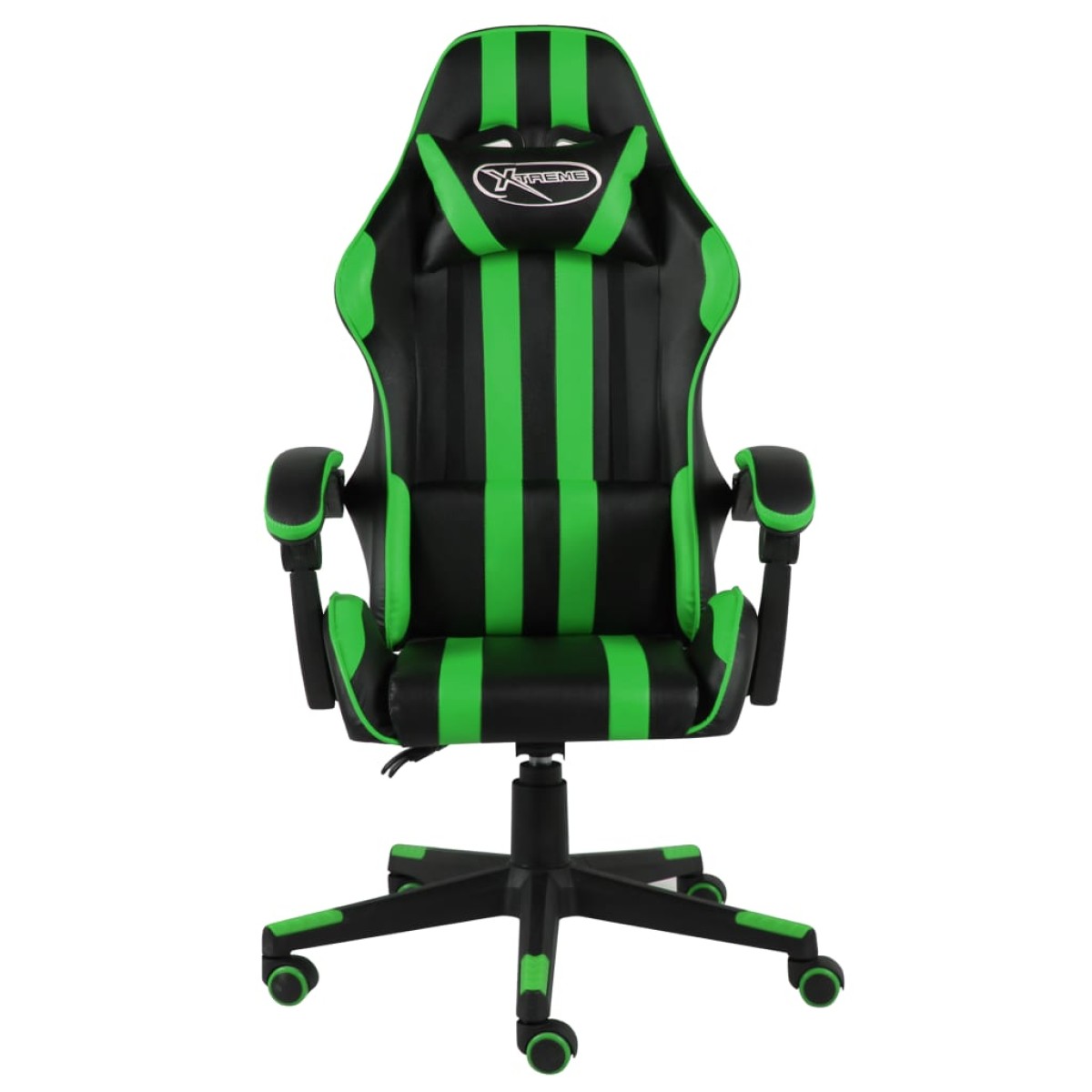 vidaXL Καρέκλα Racing Μαύρο / Πράσινο από Συνθετικό Δέρμα