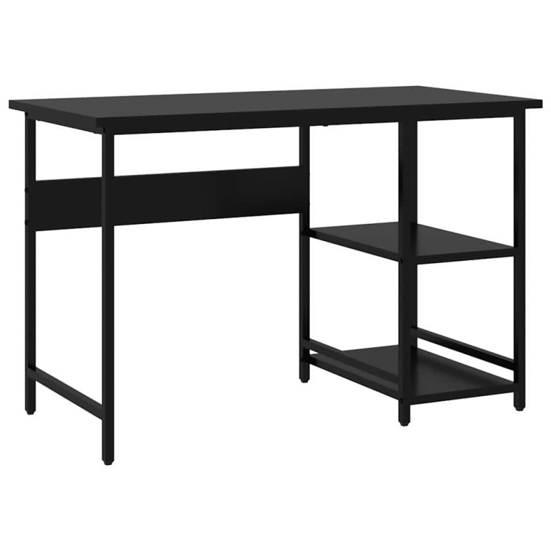vidaXL Γραφείο Υπολογιστή Μαύρο 105 x 50 x 72 εκ. από MDF και Μέταλλο