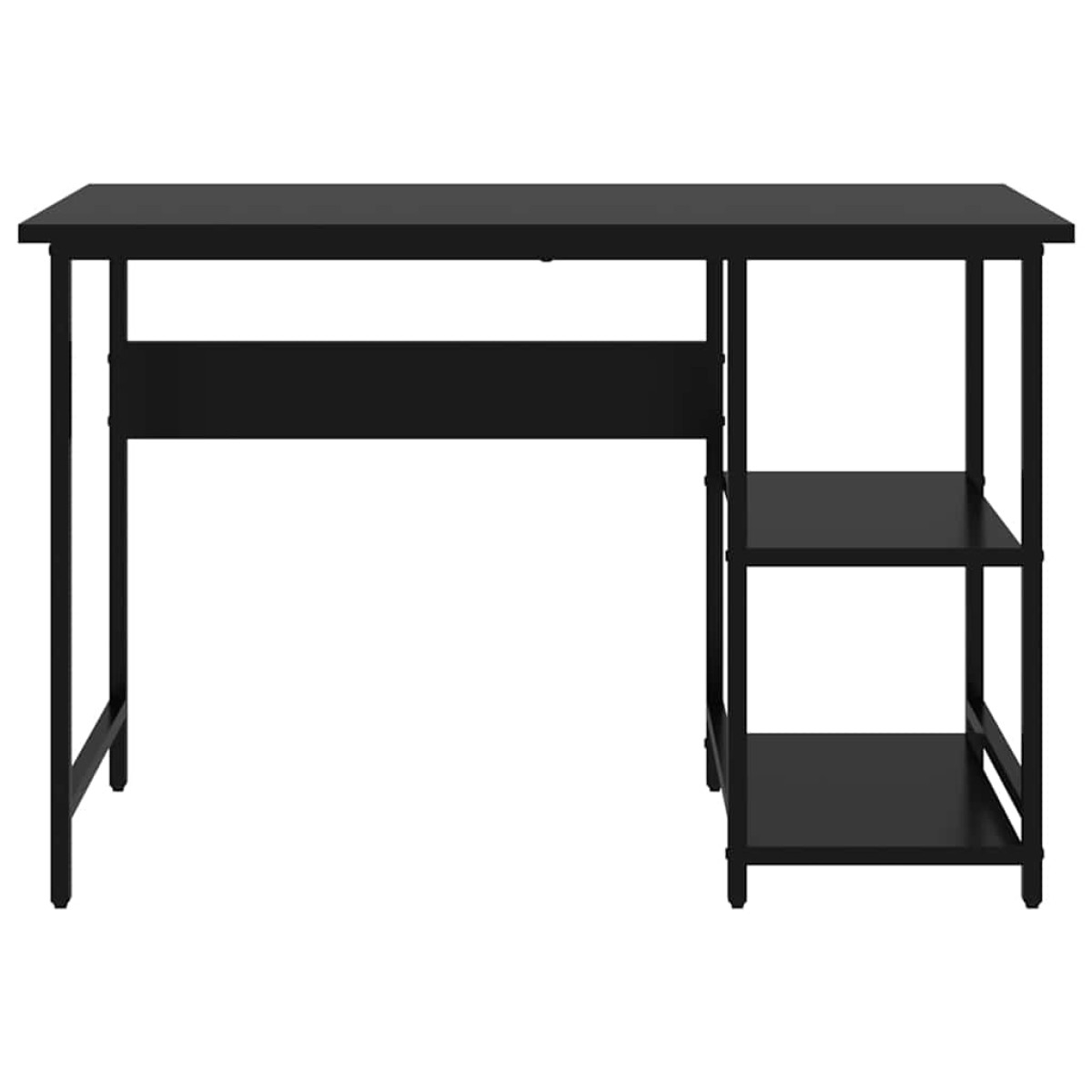 vidaXL Γραφείο Υπολογιστή Μαύρο 105 x 55 x 72 εκ. από MDF και Μέταλλο