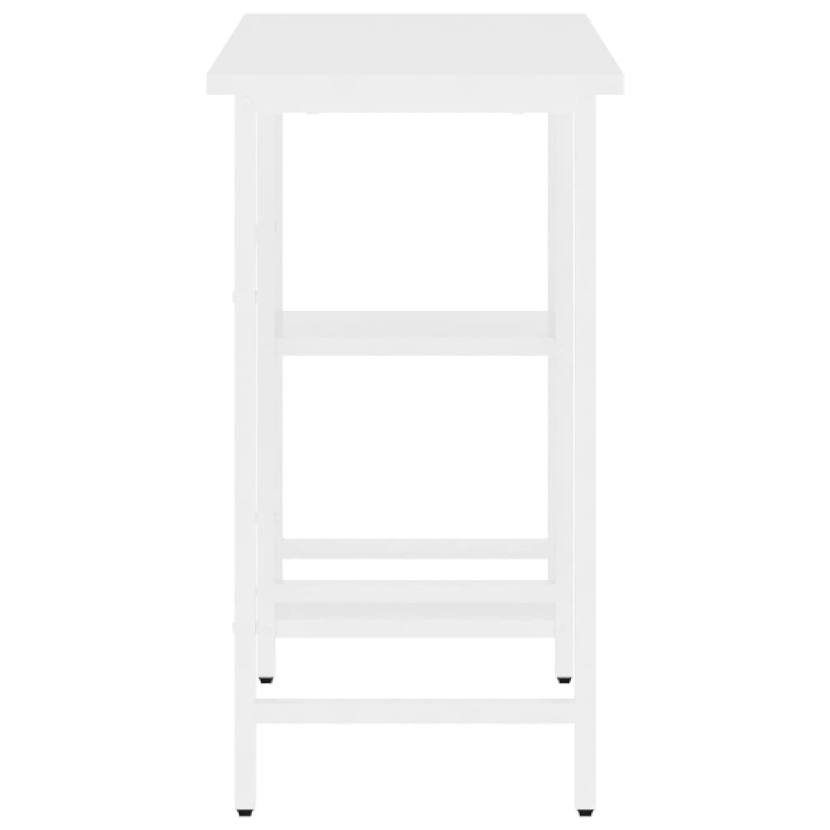 vidaXL Γραφείο Υπολογιστή Λευκό 80 x 40 x 72 εκ. από MDF και Μέταλλο