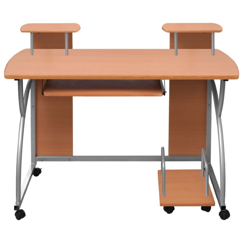 vidaXL Γραφείο Υπολογιστή Καφέ 110 x 52 x 88,5 εκ. Επεξεργασμένο Ξύλο