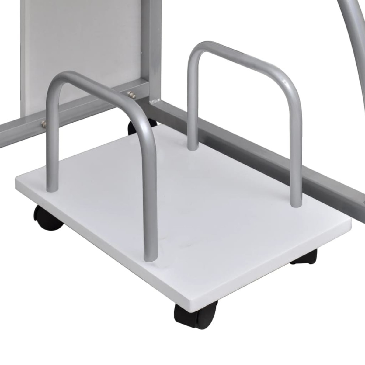 vidaXL Γραφείο Υπολογιστή Λευκό 110 x 52 x 88,5 εκ. Επεξεργασμένο Ξύλο