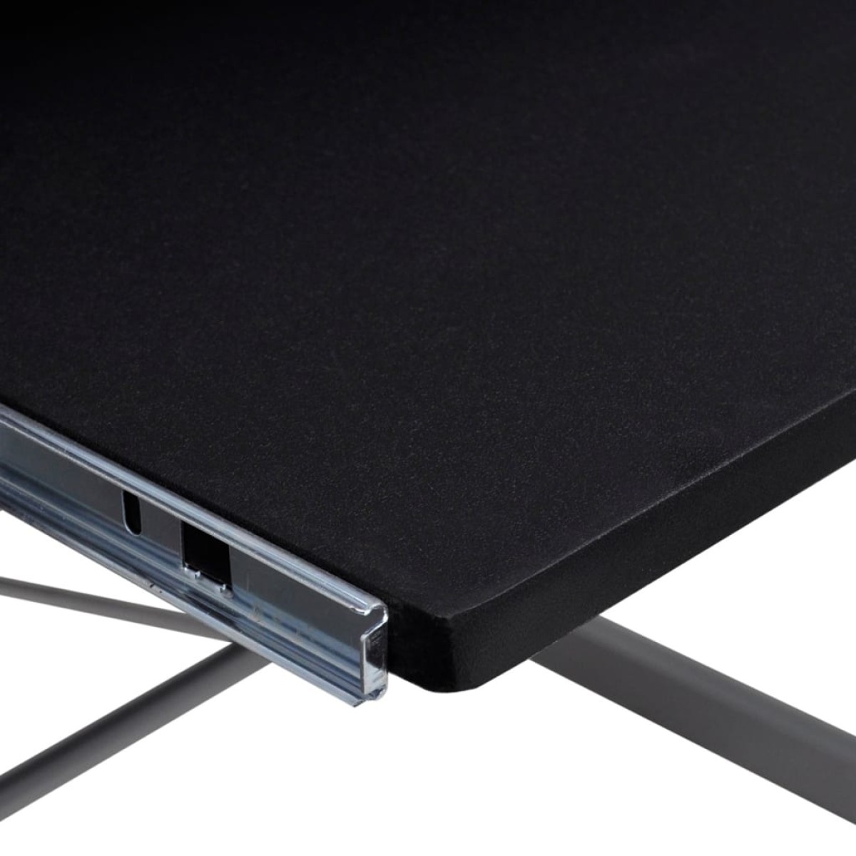 vidaXL Γραφείο Υπολογιστή Γωνιακό Μαύρο 132x112x99 εκ. Επεξ. Ξύλο