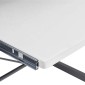 vidaXL Γραφείο Υπολογιστή Γωνιακό Λευκό 132x112x99 εκ. Επεξ. Ξύλο